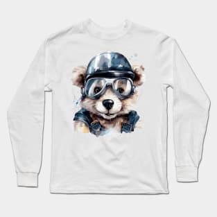 Cute Baby Bear Explorer Long Sleeve T-Shirt